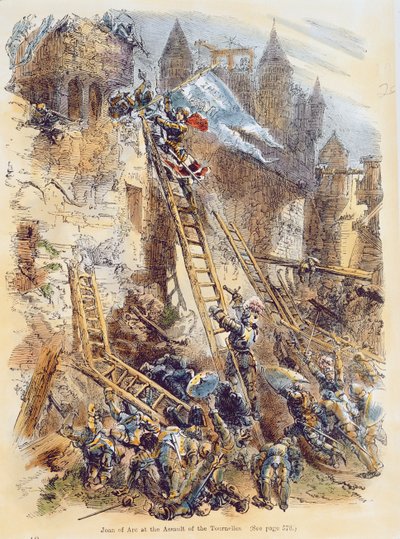 Joan of Arc at the Assault of the Tournelles by English School